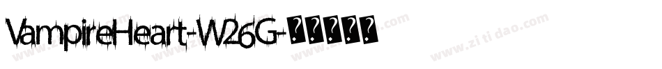 VampireHeart-W26G字体转换