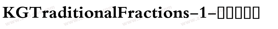 KGTraditionalFractions-1字体转换