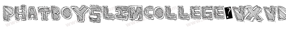 PhatboyslimCollege-vXVD字体转换