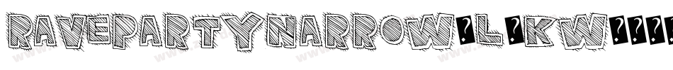 RavepartyNarrow-L8KW字体转换