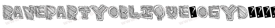 RavepartyOblique-ogyd字体转换