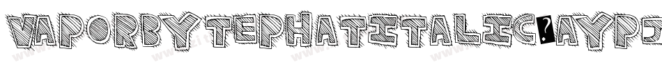 VaporbytePhatItalic-aYpJ字体转换