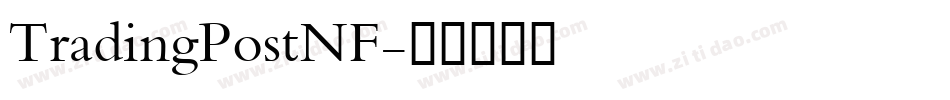 TradingPostNF字体转换