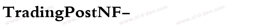 TradingPostNF字体转换