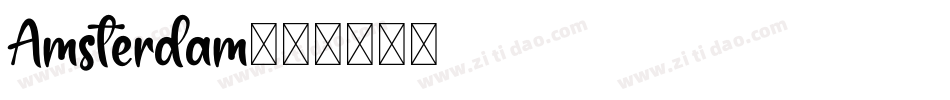 Amsterdam字体转换