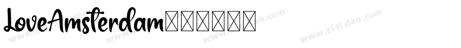 LoveAmsterdam字体转换