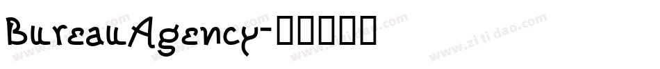 BureauAgency字体转换