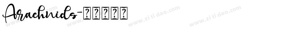 Arachnids字体转换
