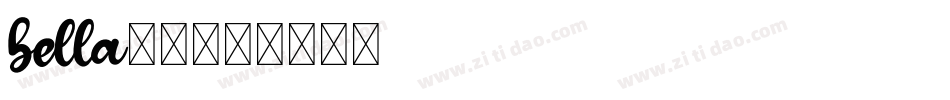 bella字库字体转换