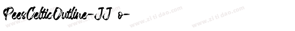 PeesCelticOutline-JJwo字体转换