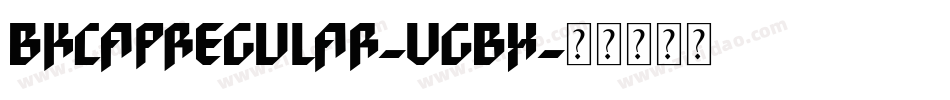 BkcapRegular-VGBx字体转换