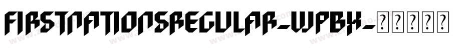 FirstNationsRegular-wPBx字体转换