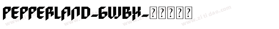 Pepperland-6WBx字体转换
