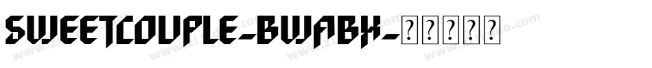 SweetCouple-BWaBx字体转换