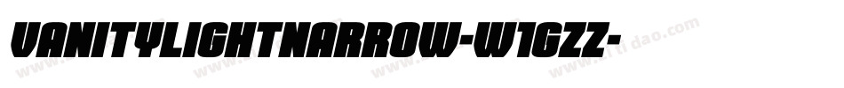 VanityLightnarrow-w1Gzz字体转换