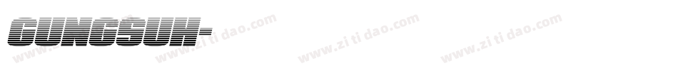 Gungsuh字体转换