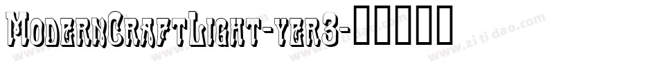 ModernCraftLight-yer3字体转换