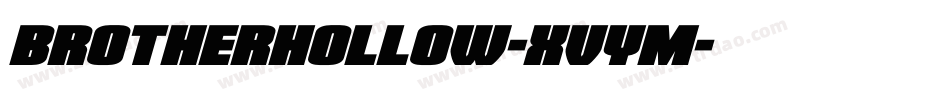 BrotherHollow-xVYm字体转换