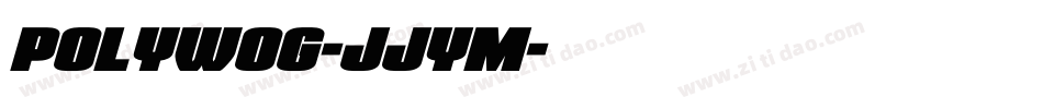 Polywog-JJYm字体转换