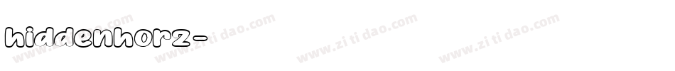 hiddenhorz字体转换