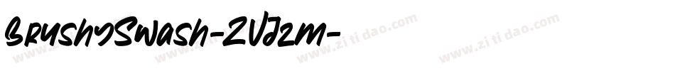 BrushySwash-ZVJzm字体转换