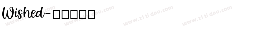Wished字体转换