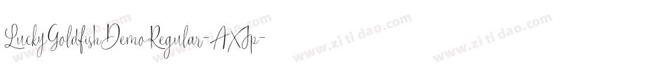 LuckyGoldfishDemoRegular-AXJp字体转换