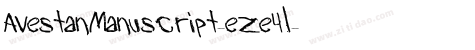 AvestanManuscript-eZe4l字体转换