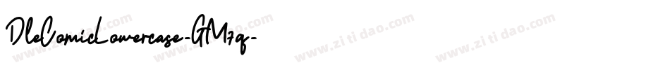 DleComicLowercase-GM7q字体转换