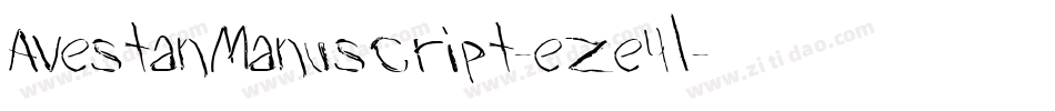 AvestanManuscript-eZe4l字体转换