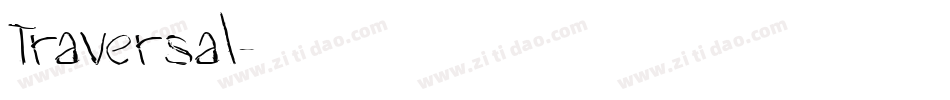 Traversal字体转换