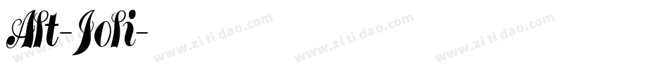 Alt-Joli字体转换