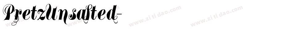 PretzUnsalted字体转换