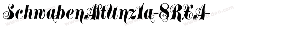 SchwabenAltUnz1a-8RXA字体转换