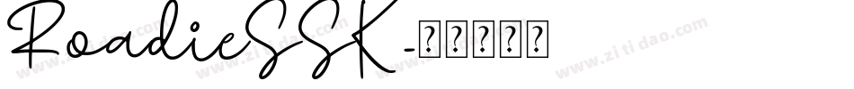 RoadieSSK字体转换