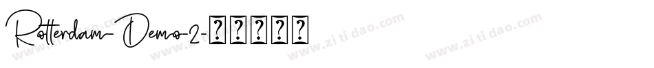 Rotterdam-Demo-2字体转换