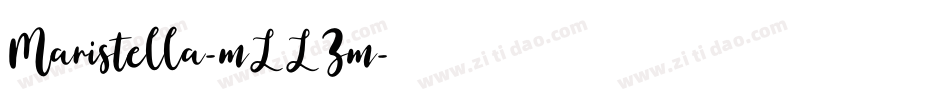 Maristella-mLLZm字体转换