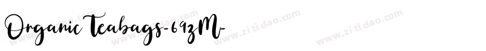 OrganicTeabags-69zM字体转换
