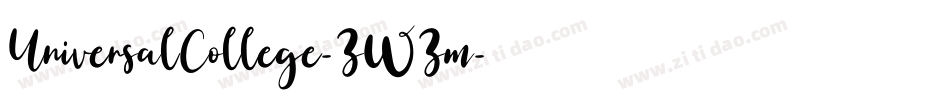 UniversalCollege-ZWZm字体转换
