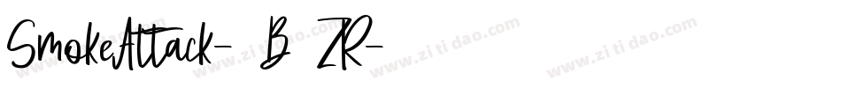 SmokeAttack-7B9ZR字体转换