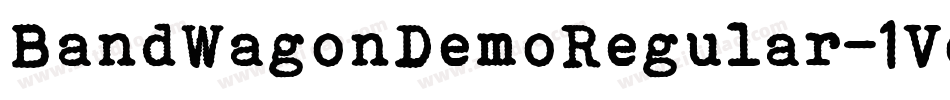 BandWagonDemoRegular-1VoZ字体转换