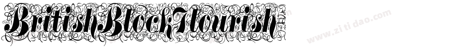 BritishBlockFlourish字体转换