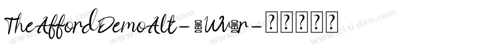TheAffordDemoAlt-0Wv1r字体转换