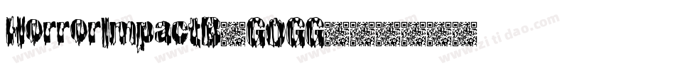 HorrorImpactB-GOGG字体转换