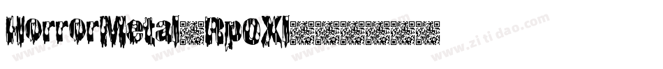HorrorMetal-Rp0Xl字体转换
