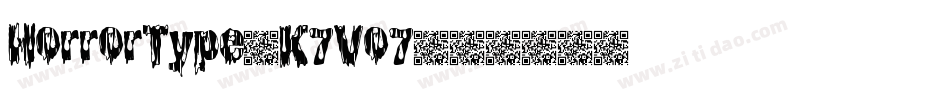 HorrorType-K7Vo7字体转换