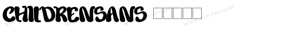 ChildrenSans字体转换