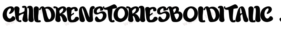 ChildrenStoriesBoldItalic-X98Z字体转换