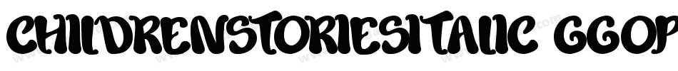 ChildrenStoriesItalic-ggop字体转换