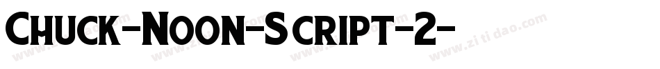 Chuck-Noon-Script-2字体转换